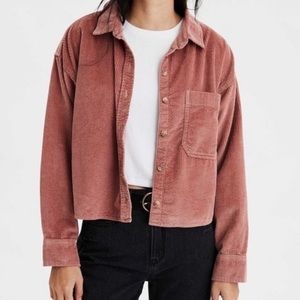 Cropped corduroy shirt 💞